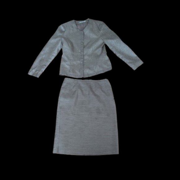 Rose Gold Skirt Suit Skirt Set Size 10 - Picture 1 of 10